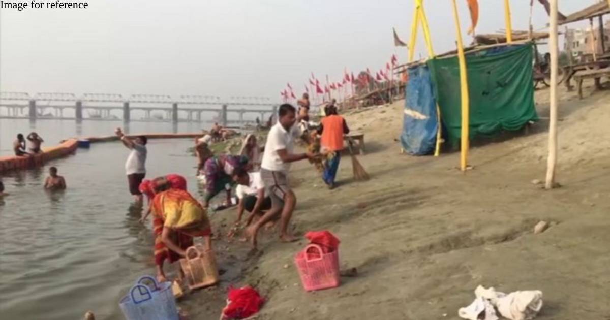 Inspired by PM Modi's vision, volunteers in Prayagraj take initiative to clean Ganga ghat